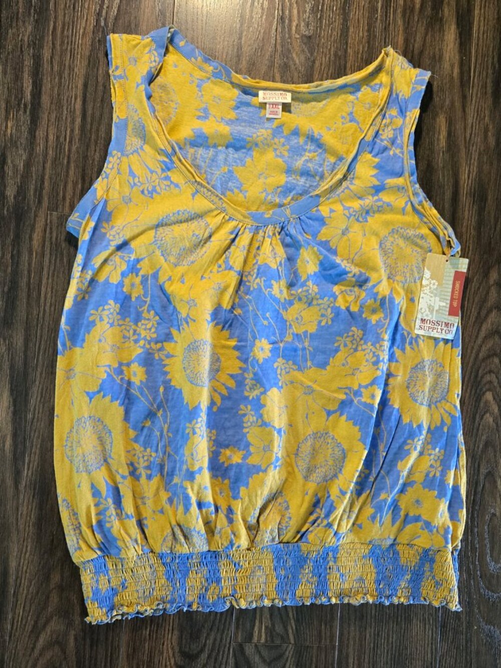 MOSSIMO Boho Style Cotton Floral Tunic Top NWT/SIZE XXL